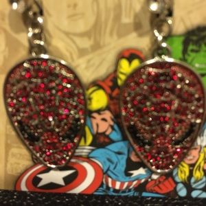 NEW Marvel Spider-Man Crystal Clip on Earrings